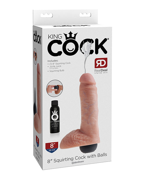 King Cock Dildo Squirting Feature Hand-Sculpted Realistic Design for Lifelike Fluid Play