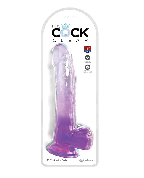 King Cock Dildo Translucent Flexible Shaft Realistic Design for Versatile Hands-Free Pleasure