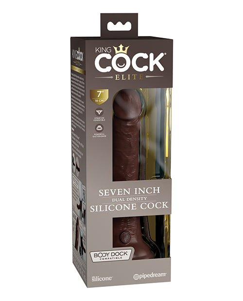 King Cock Elite Dildo Dual Density Silicone Realistic Suction Cup for Authentic Pleasure