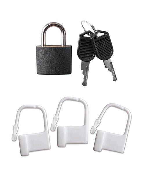 Remote Controlled Vibrating Cock Blocker with Ass-Gasam Plug - Black