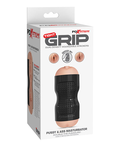 PDX Extreme Dolls & Masturbators Dual-Density Squeezable Stroker with Realistic Openings and Textured Tunnel for Intense Solo Pleasure