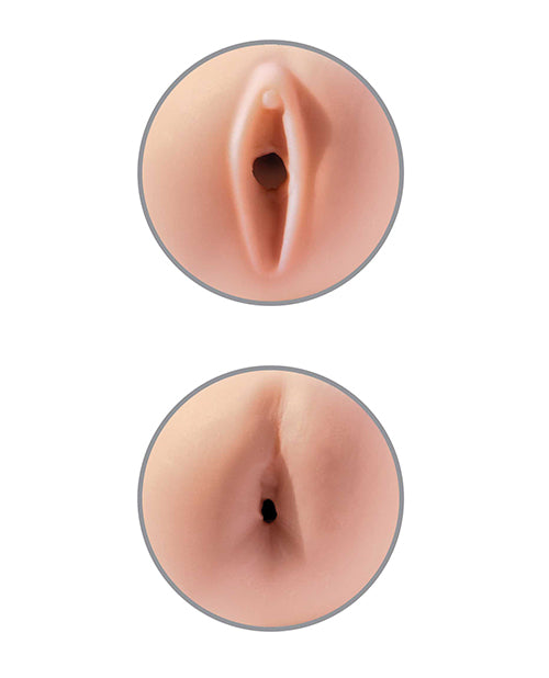 PDX Extreme Dual-Density Squeezable Stroker with Realistic Pussy & Ass Openings