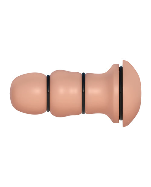 PDX Extreme Fill My Tight Ass Masturbator with Silicone Cock Rings and Textured Tunnel