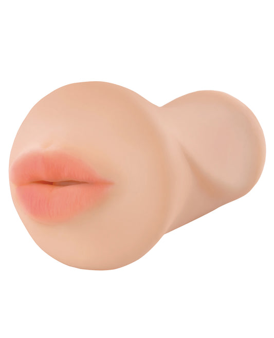 Deep Throat Cocksucker Mega Stroker Masturbator with Lifelike Fanta Flesh