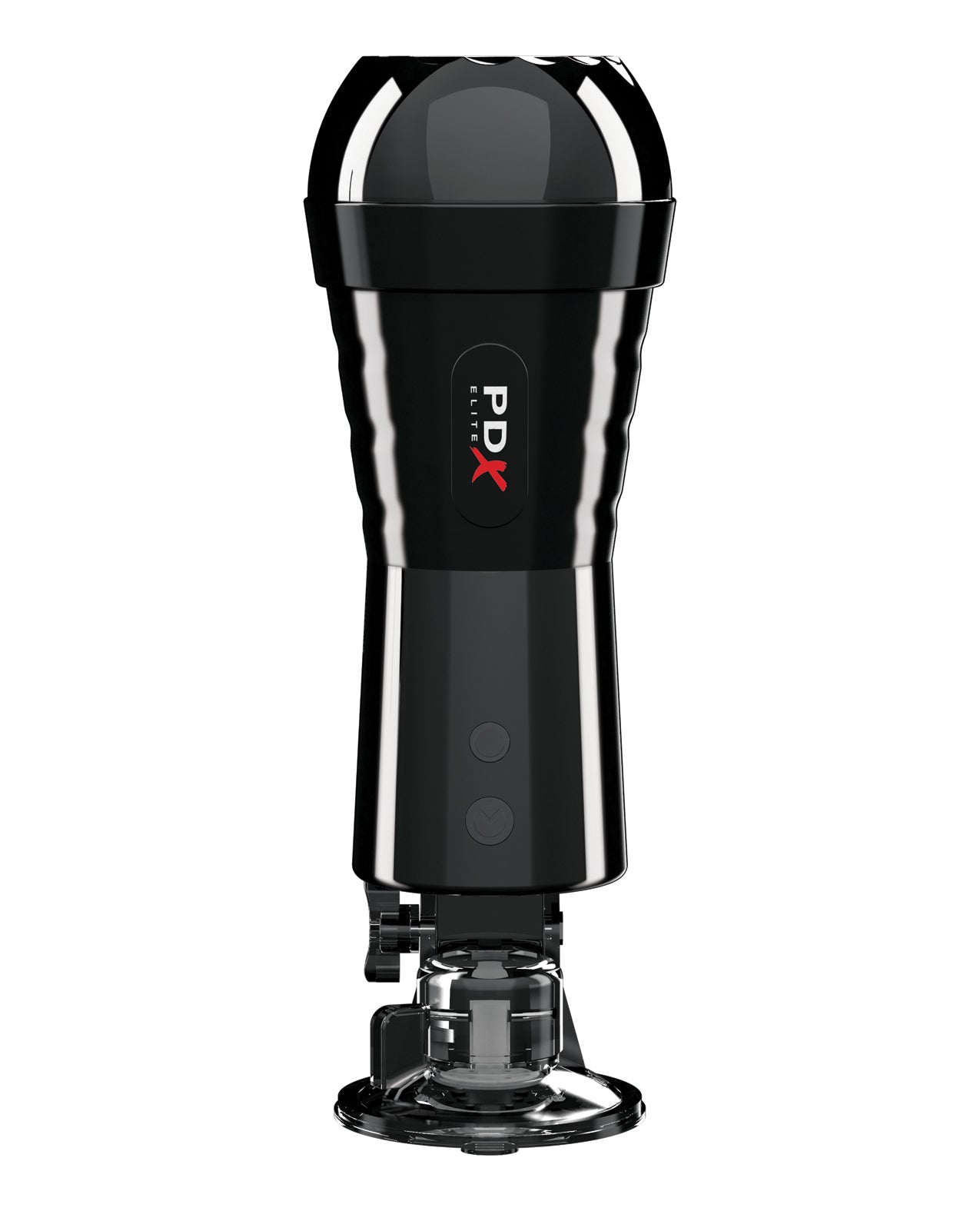 PDX Elite Cock Compressor Vibrating Stroker with Air Bag and Suction Technology
