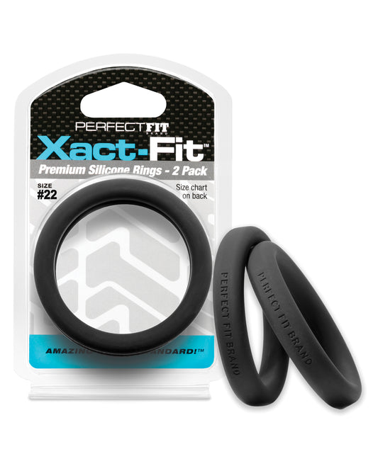 Perfect Fit Penis Enhancement Xact Fit Silicone Adjustable Size Ring in Black for Custom Comfort