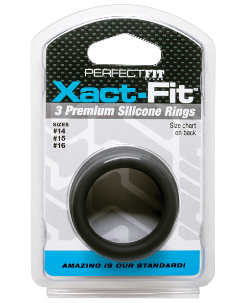 Perfect Fit Penis Enhancement 3 Ring Kit with Custom Sizing and Black Design for Improved Performance