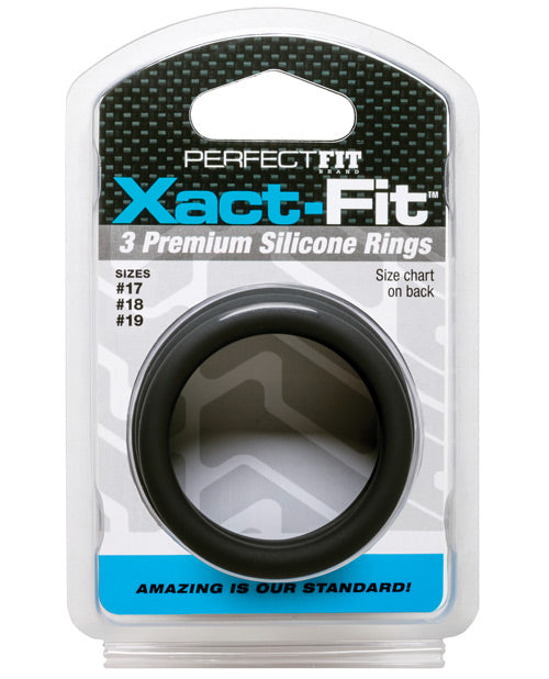 Perfect Fit Penis Enhancement Rings Adjustable 3 Ring Kit for Customized Erection Support