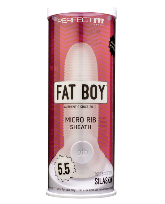 Perfect Fit Penis Enhancement Sheath Micro Ribbed Texture and SilaSkin Material for Added Girth and Pleasure