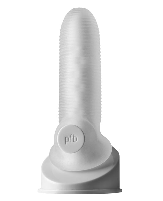 Fat Boy Micro Ribbed Sheath 5.5" Clear Penis Enhancement Sleeve