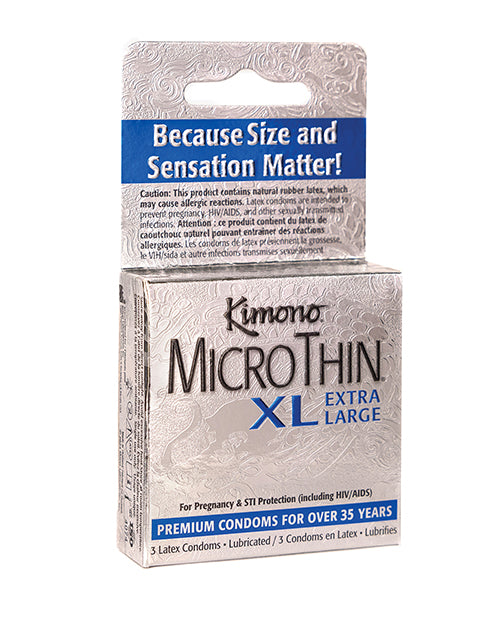 Kimono Condoms Extra Large Ultra-Thin Vegan-Friendly Latex for Enhanced Comfort and Sensation