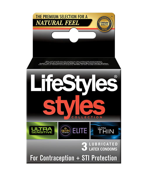 Lifestyles Condoms Sensitive Variety Ultra Thin Non-Latex Lubricated for Comfortable Protection
