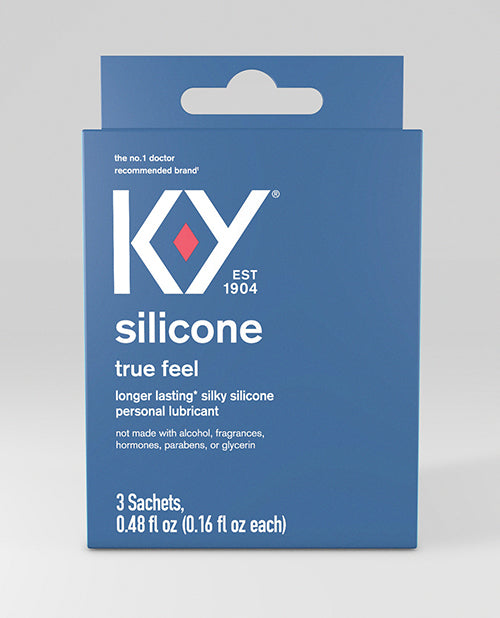 K-Y Lubricants Silicone True Feel Long-Lasting Gel Travel Sachets for Smooth Skin-on-Skin Sensation