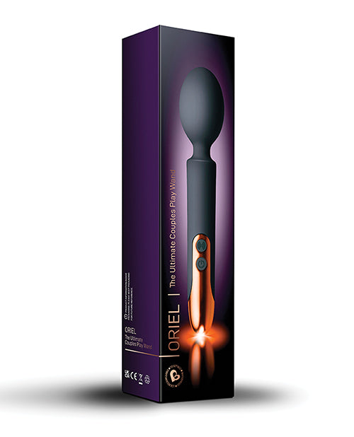 Rocks Off wand massager with flexible silicone head and 10 vibration modes for precise intimate relaxation