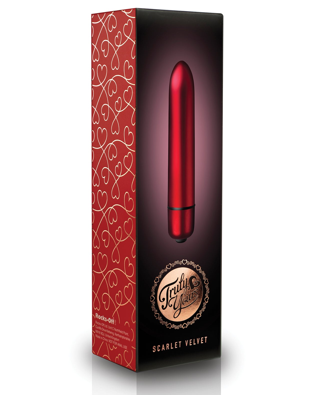 Rocks Off Stimulators Scarlet Velvet Bullet Precision 10 Functions and Waterproof for Intimate Pleasure