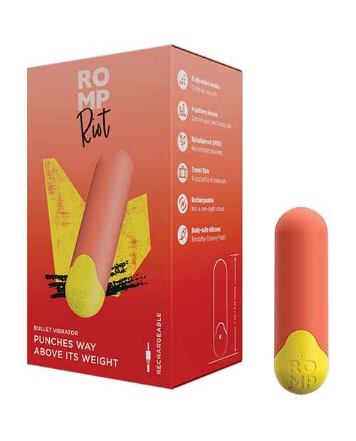 ROMP Vibrator Bullet Compact Powerful Multi-Speed Design for Targeted Clitoral Stimulation