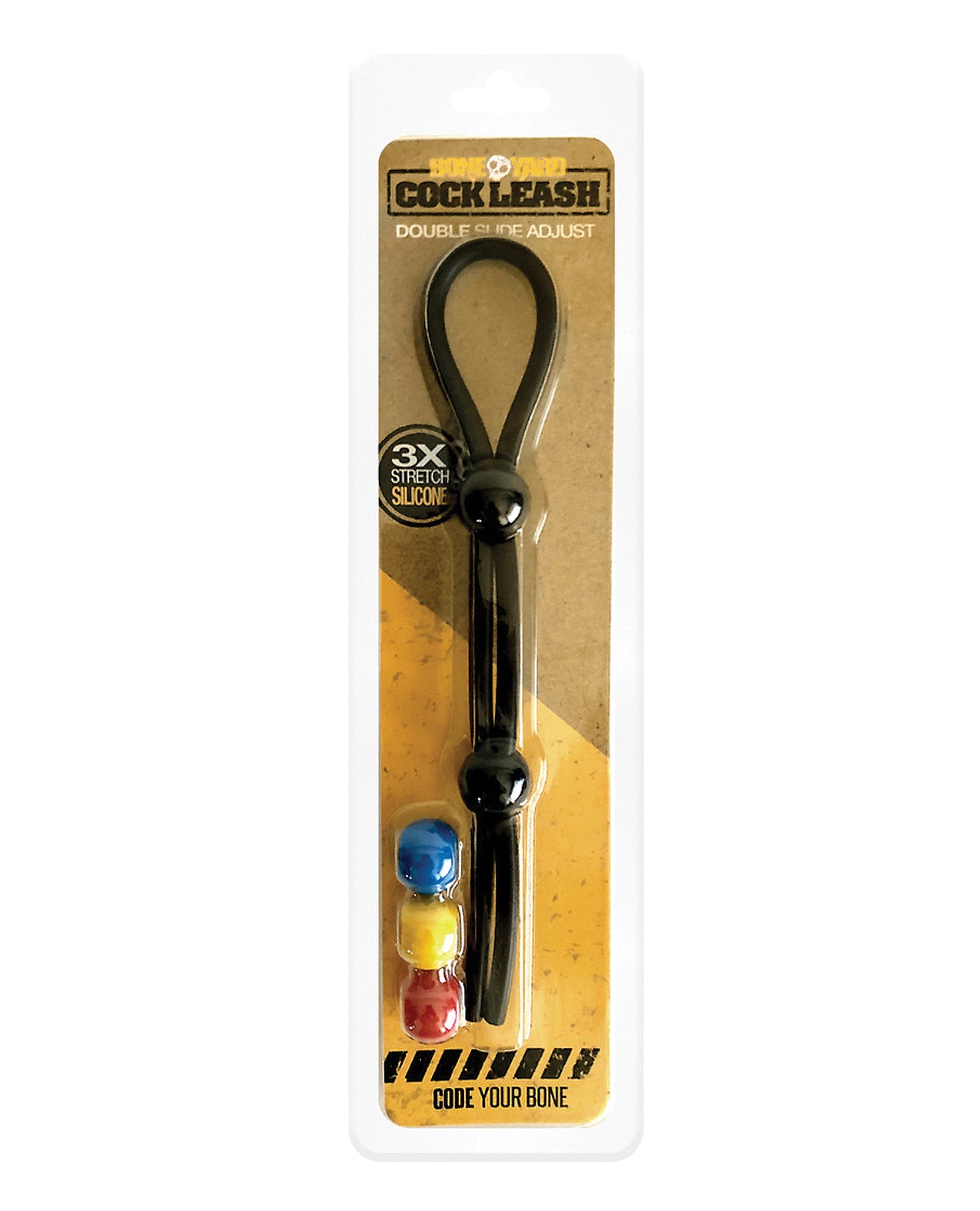 Boneyard Adjustable Silicone Cock Ring with Double Color Latches for Customizable Fit and Enhanced Sensation