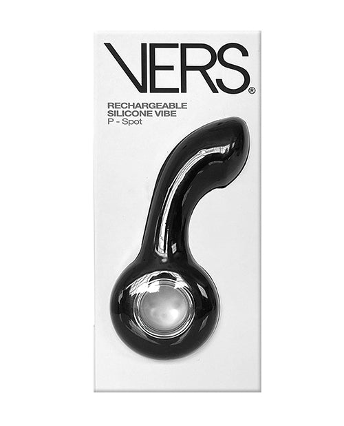 VERS Anal Products Rechargeable Silicone P-Spot Vibe with 12 Vibration Modes and Waterproof Finish for Prostate Stimulation