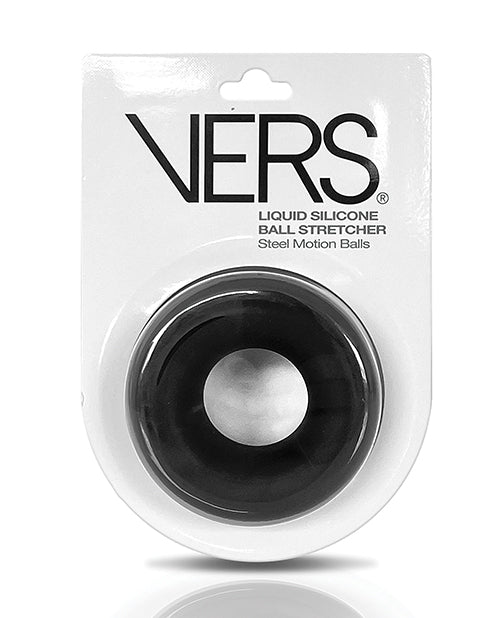 VERS Penis Enhancement Ring with Five Steel Beads and Stretch Silicone for Pleasure and Stamina