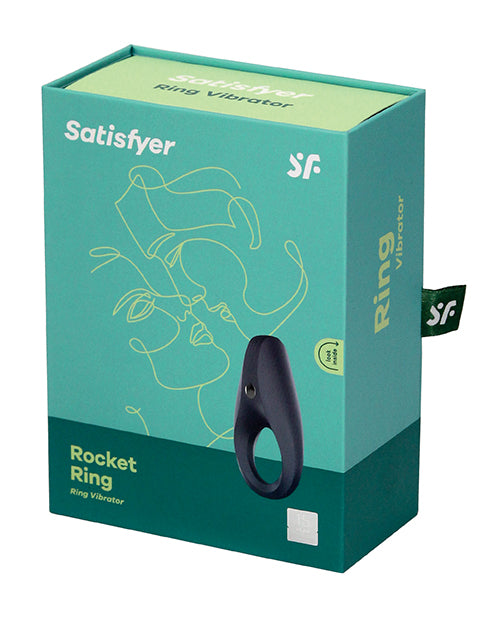 Satisfyer Rocket Ring Vibrating Cock Ring with 10 Speeds - Dark Blue
