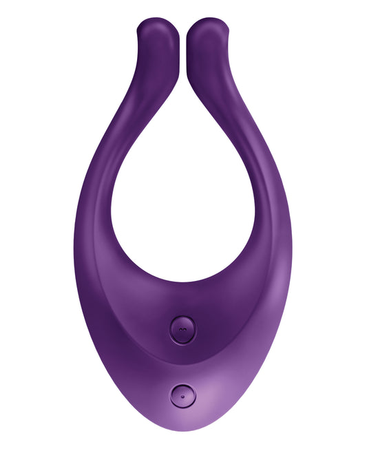 Satisfyer Stimulator Flexible U-Shape Body-Safe Silicone Lilac Multi Vibrator for Targeted Partnered Play