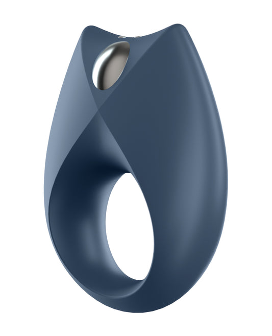 Satisfyer Penis Enhancement Royal One App-Enabled Flexible Silicone Blue Ring for Prolonged Pleasure and Partner Stimulation
