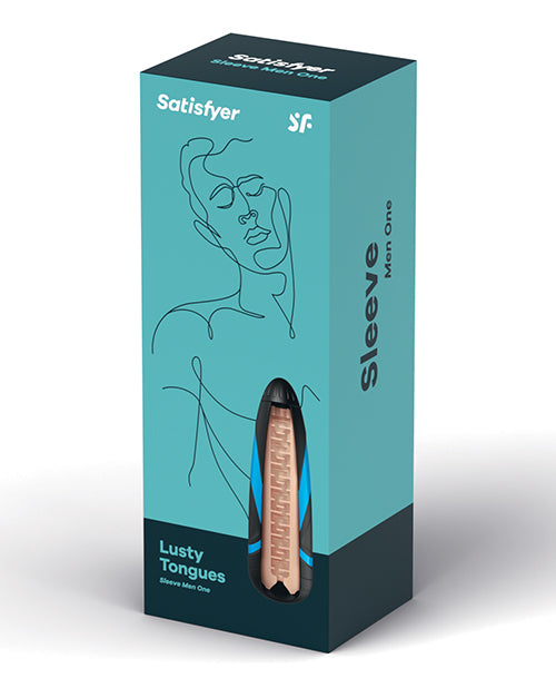 Satisfyer Men Lusty Tongues Sleeve with Realistic Texture