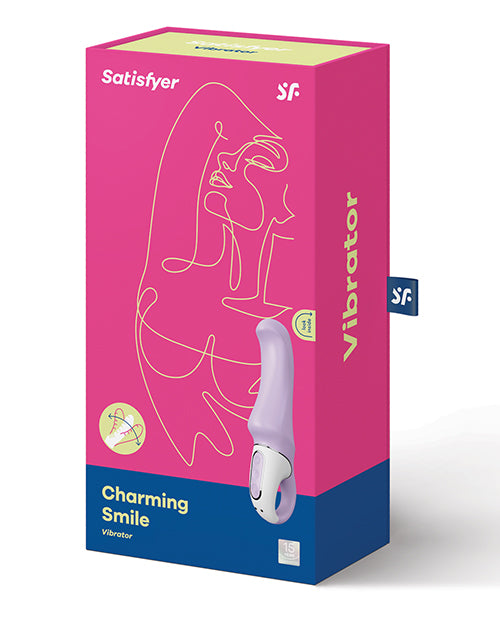 Satisfyer Vibes Charming Smile Violet Silicone Vibrator with Loop Handle