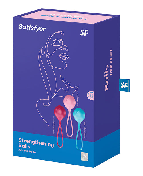 Satisfyer Strengthening Kegel Balls Set – Progressive Weighted Pelvic Trainer (Set of 3)