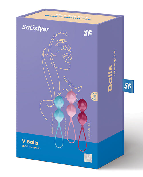 Satisfyer V Balls 3 Piece Kegel Training Set with Graduated Weights