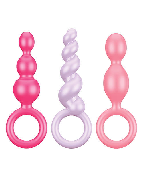 Satisfyer Booty Call Silicone Anal Plug Set with Graduated Sizes