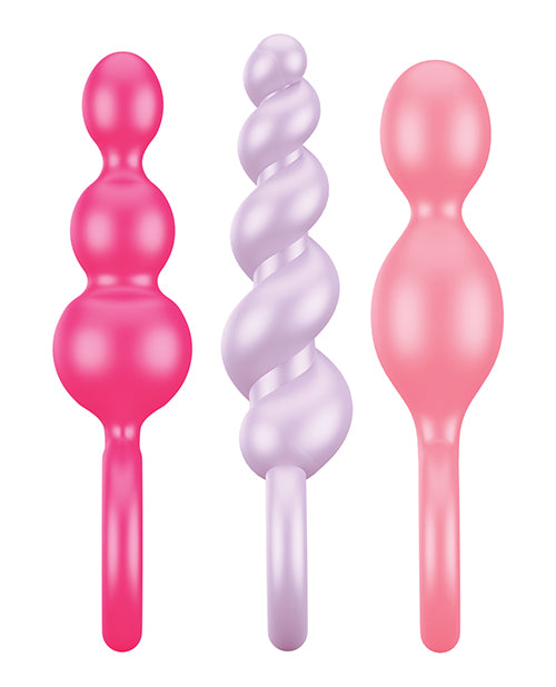 Satisfyer Booty Call Silicone Anal Plug Set with Graduated Sizes