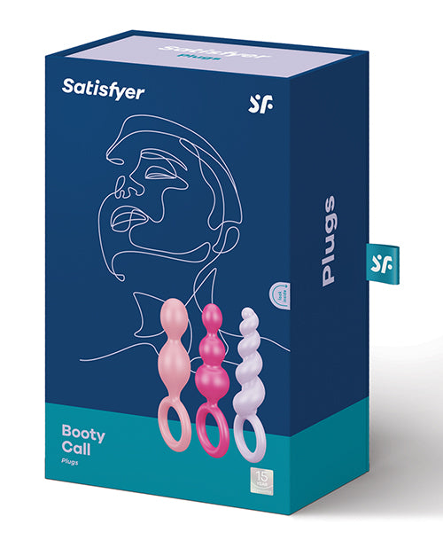 Satisfyer Booty Call Silicone Anal Plug Set with Graduated Sizes