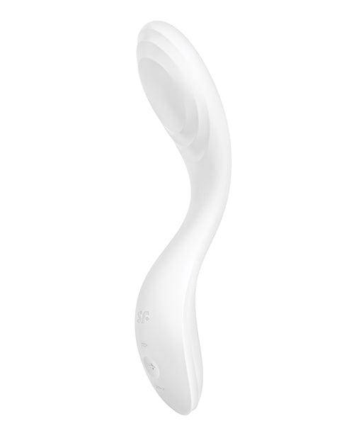 Satisfyer Vibrator Rolling Sensation White Silicone Ergonomic Handle for G-Spot Stimulation