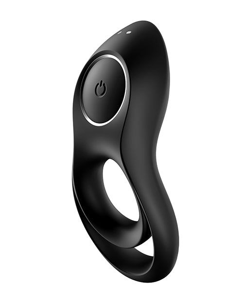 Satisfyer Penis Enhancement Vibrating Cock Ring Dual Silicone Design for Stamina and Intimate Pleasure