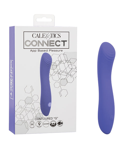 Connect Contoured G Vibrator App Controlled Silicone Vibration Waterproof for Intimate Stimulation