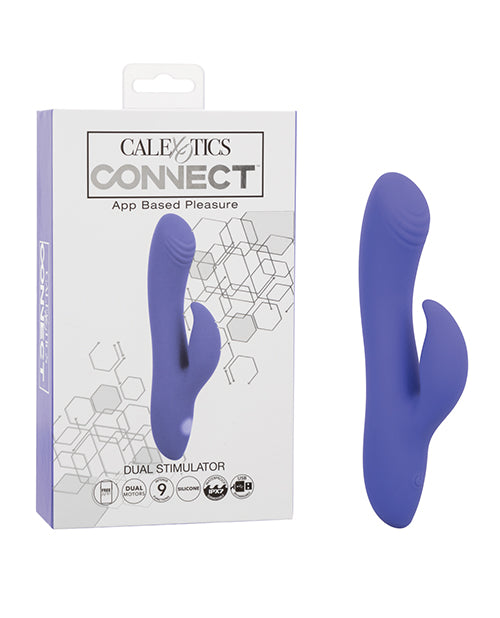 Connect Vibrator Dual Motor Angled Head Ridged Design for App-Controlled Personalized Stimulation