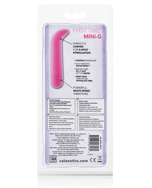 First Time Mini G Vibrator with Smooth Satin Finish and Curved Tip