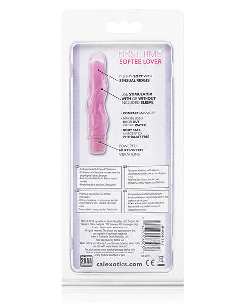 First Time Softee Lover Pink Contoured Multi-Speed Vibrator
