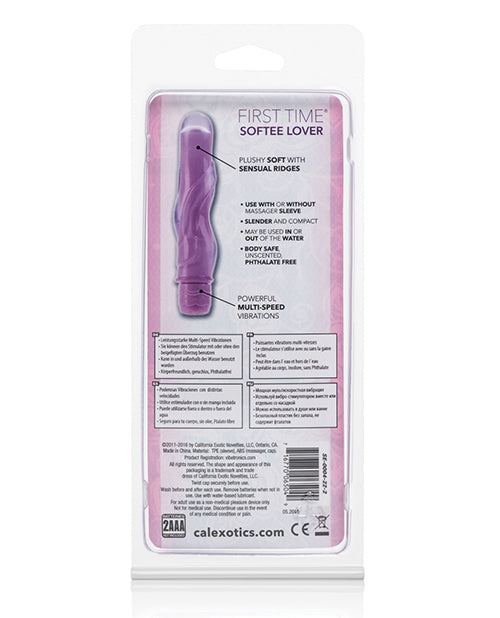 First Time Softee Lover Compact Waterproof Vibrator with Removable Sleeve