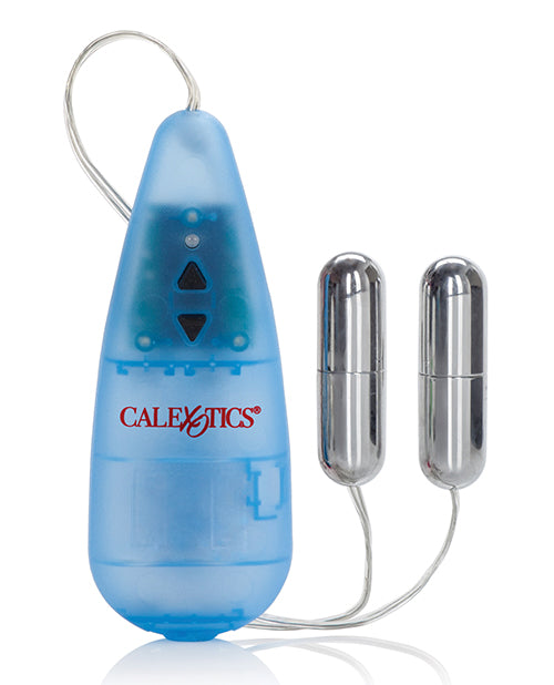 Pocket Exotics Silver Twin Bullet Stimulators with 5 Vibration Modes