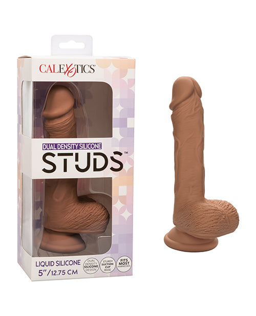 Dual Density Silicone Dildo Realistic Textured Shaft Suction Cup for Hands-Free Intimate Play