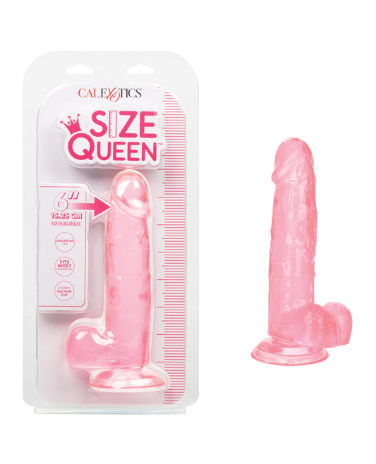 Size Queen Dildo Pink Realistic Shaft Suction Cup Base for Versatile Pleasure