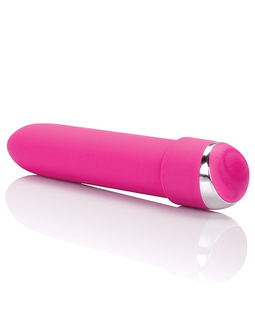 Classic Chic 7-Function Pink Mini Vibrator with Velvety Finish