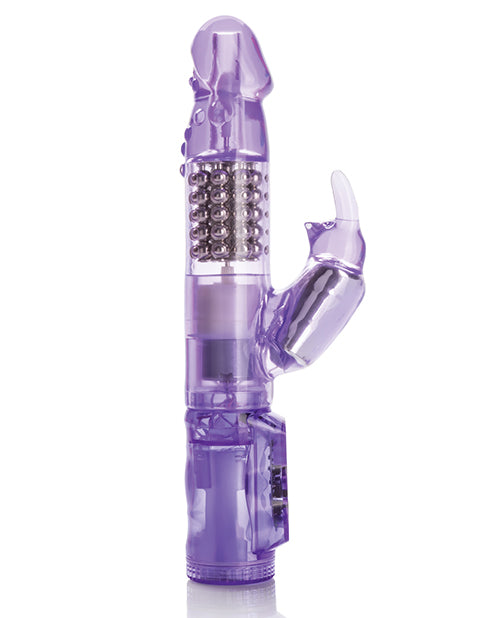 Waterproof Jack Rabbit Vibrator with Floating Beads and Bunny Teaser