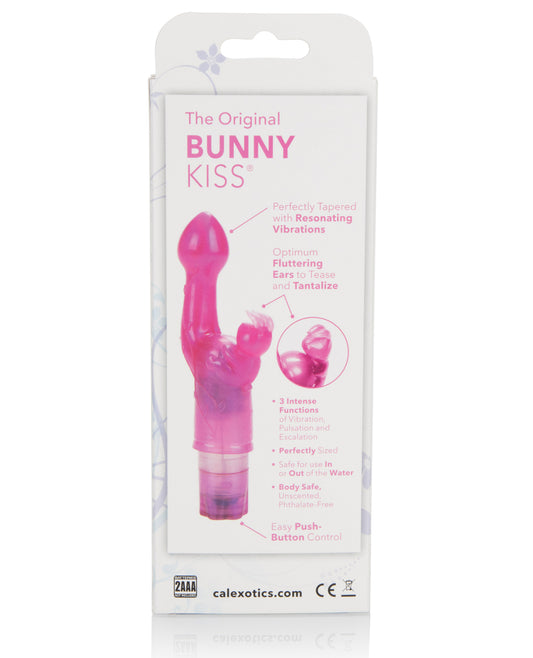 Original Bunny Kiss Vibe Pink Vibrator with Flexible Bunny Ears