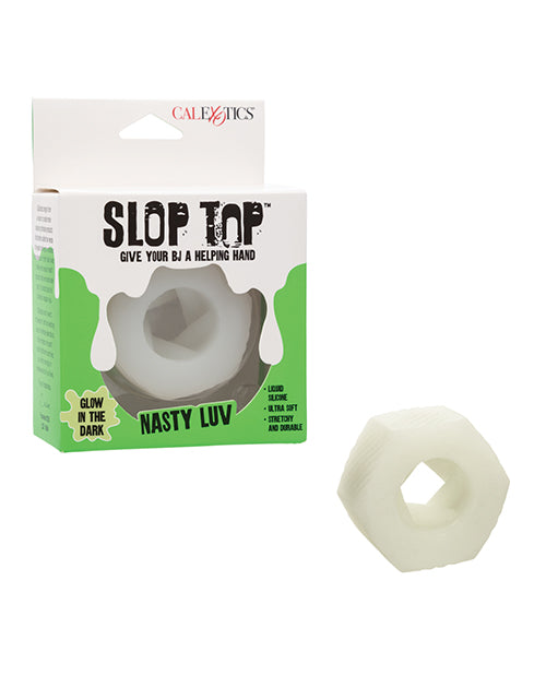 Slop Top stroker glow in the dark textured silicone for visual excitement and intense stimulation