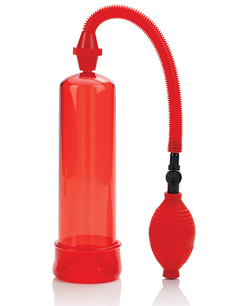 Fireman's Pump Red Penis Enhancement Device with Ergonomic Bulb