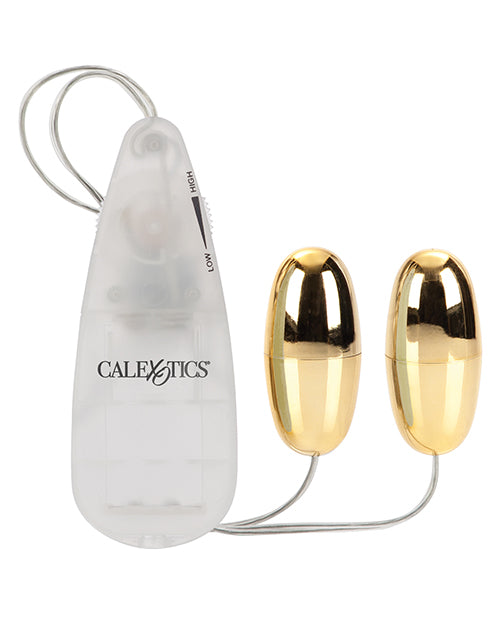 Double Gold Vibrating Bullets with Multi-Speed Settings
