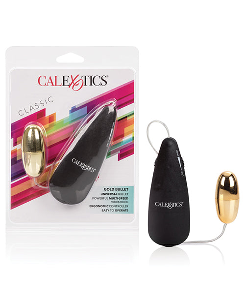 California Exotic Bullets stimulator Golden Bullet compact multi-speed vibrator with hand-held controller for targeted intimate stimulation